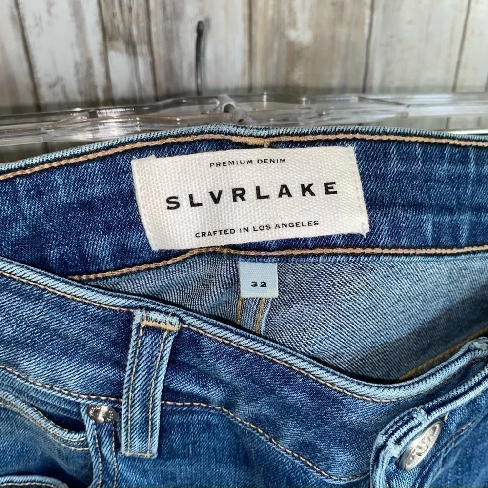 NWT SLVRLAKE Lou Lou Skinny Jeans Jacksonville Wash High Rise Premium Denim 32 - Picture 6 of 10
